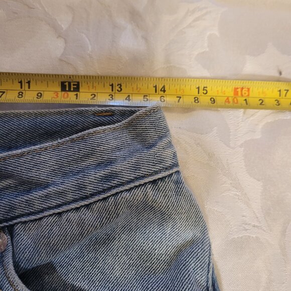 Fabulous Ann Andelman Asymmetrical Twisted Flared Jeans Blue EUC - Picture 8 of 10